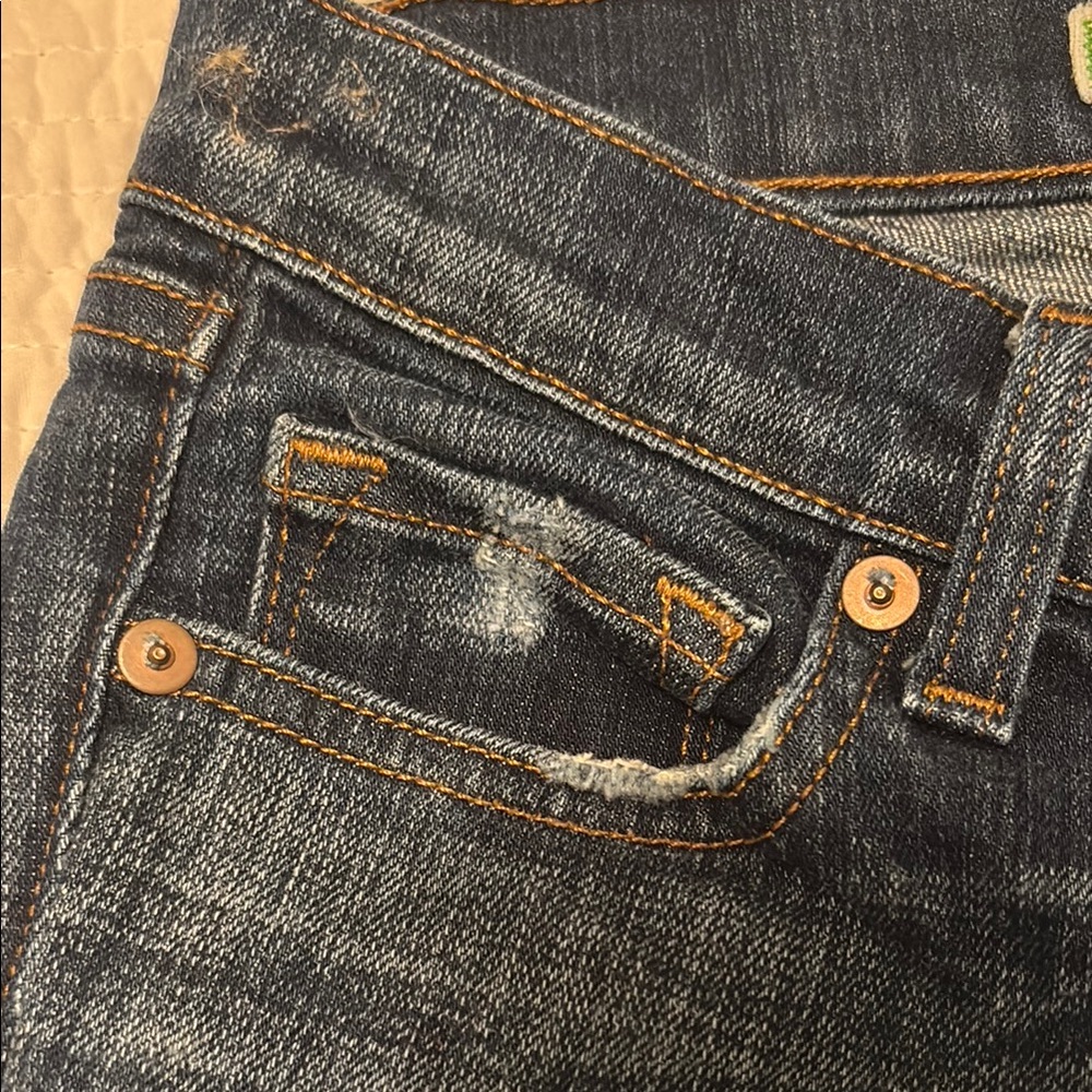 New J Brand Blue Denim Jeans 24 - Picture 2 of 6